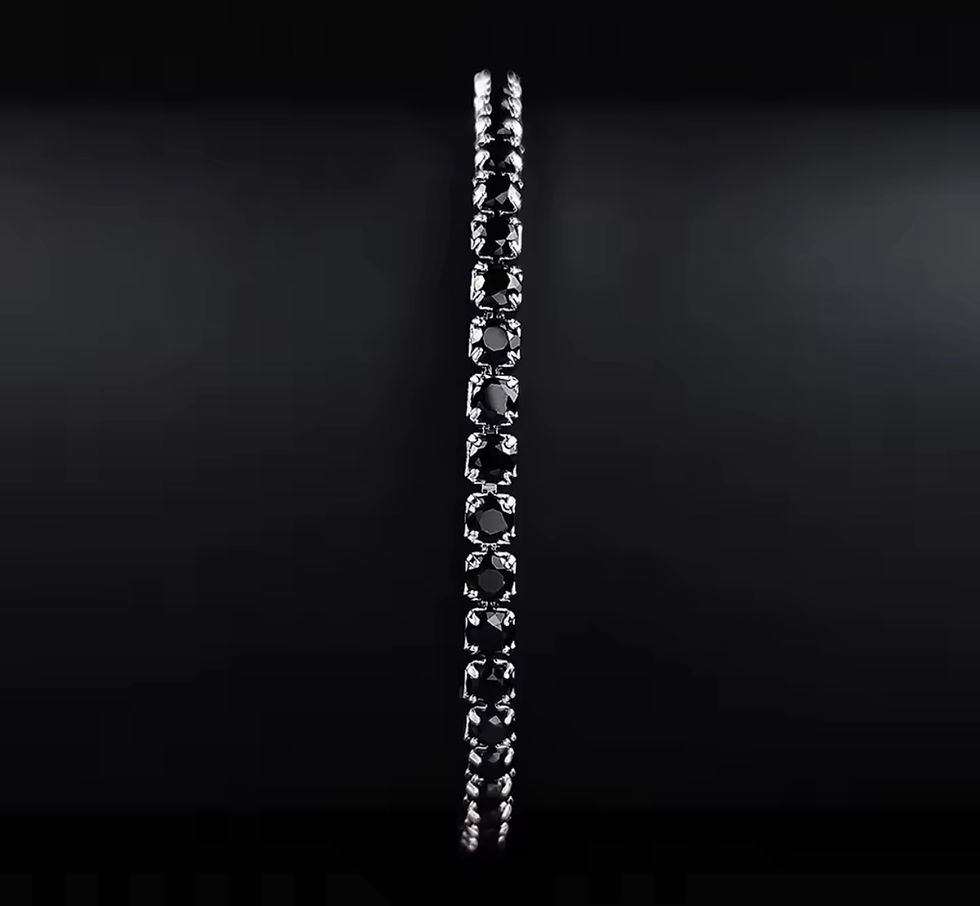 תמונה ממוזערת: צמיד טניס יהלומים שחור💎⛓️‍💥