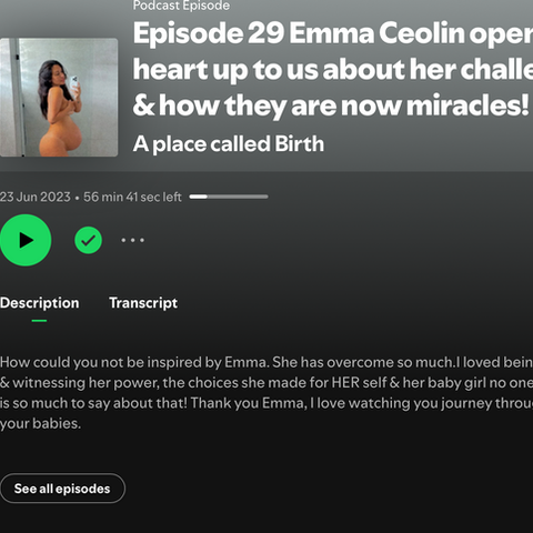 A Place Called Birth Podcast featuring Emma Ceolin