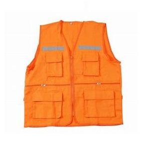 CHALECO DRILL NARANJA MODELO REPORTERO