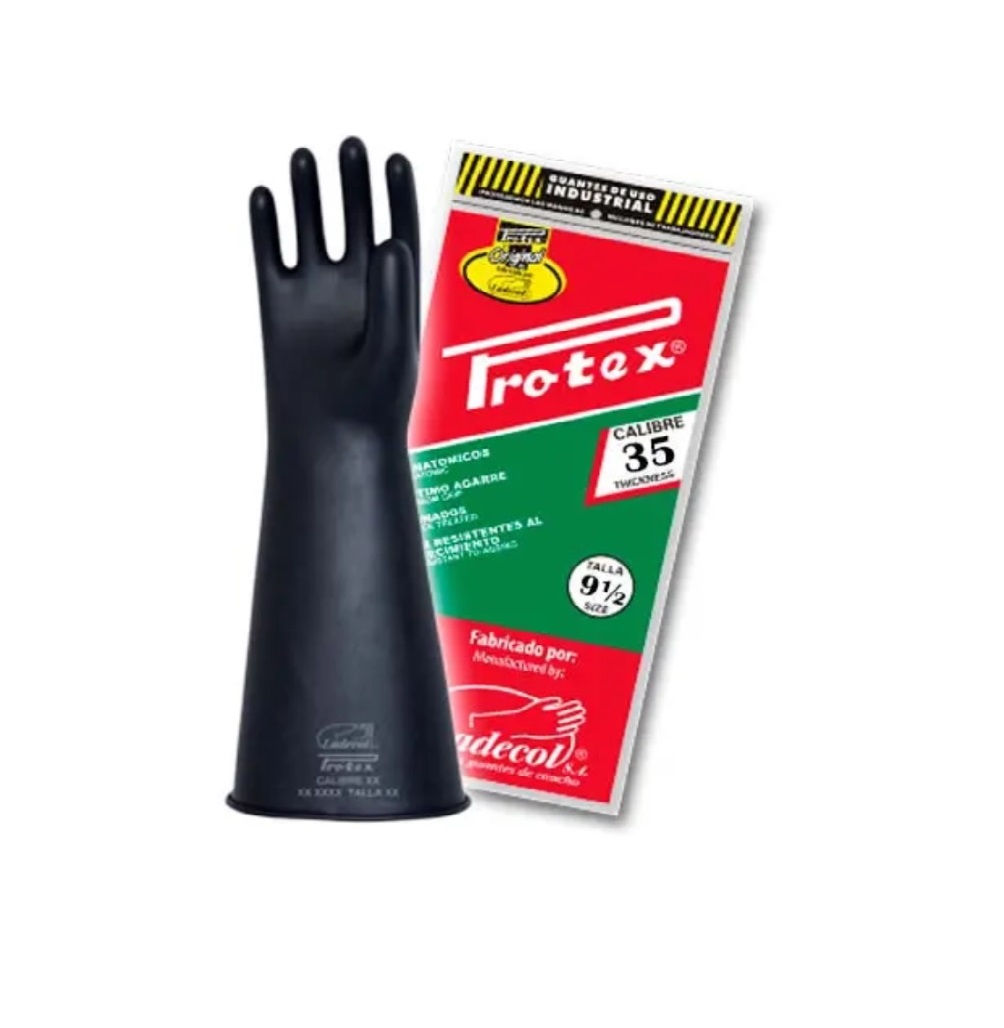 GUANTE PROTEX DE JEBE CAL 35 DE 12″
