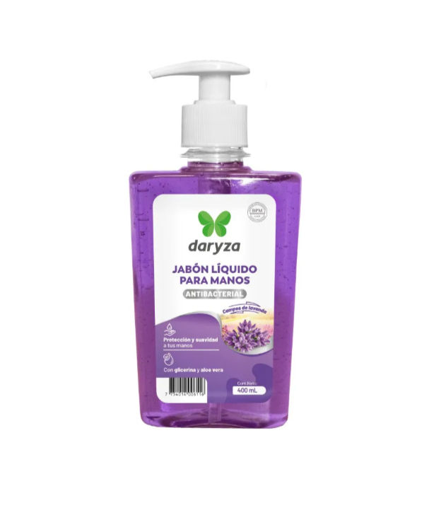 JABÓN LIQUIDO PARA MANOS ANTIBACTERIAL 400 ML LAVANDA