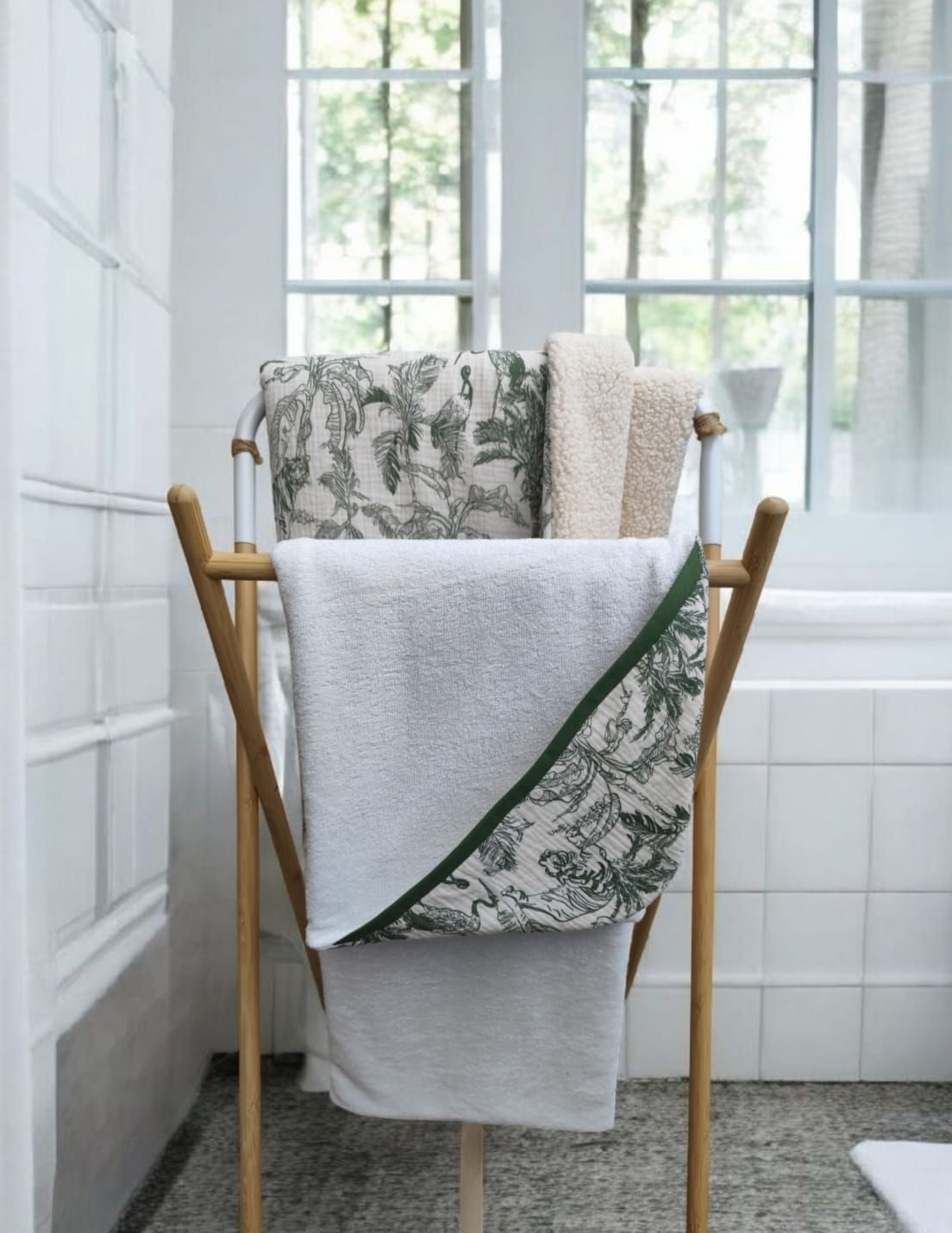 Cape de Bain | Toile de Jouy