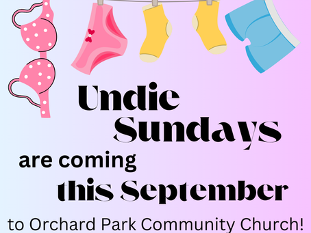 Undie Sundays, September 2024