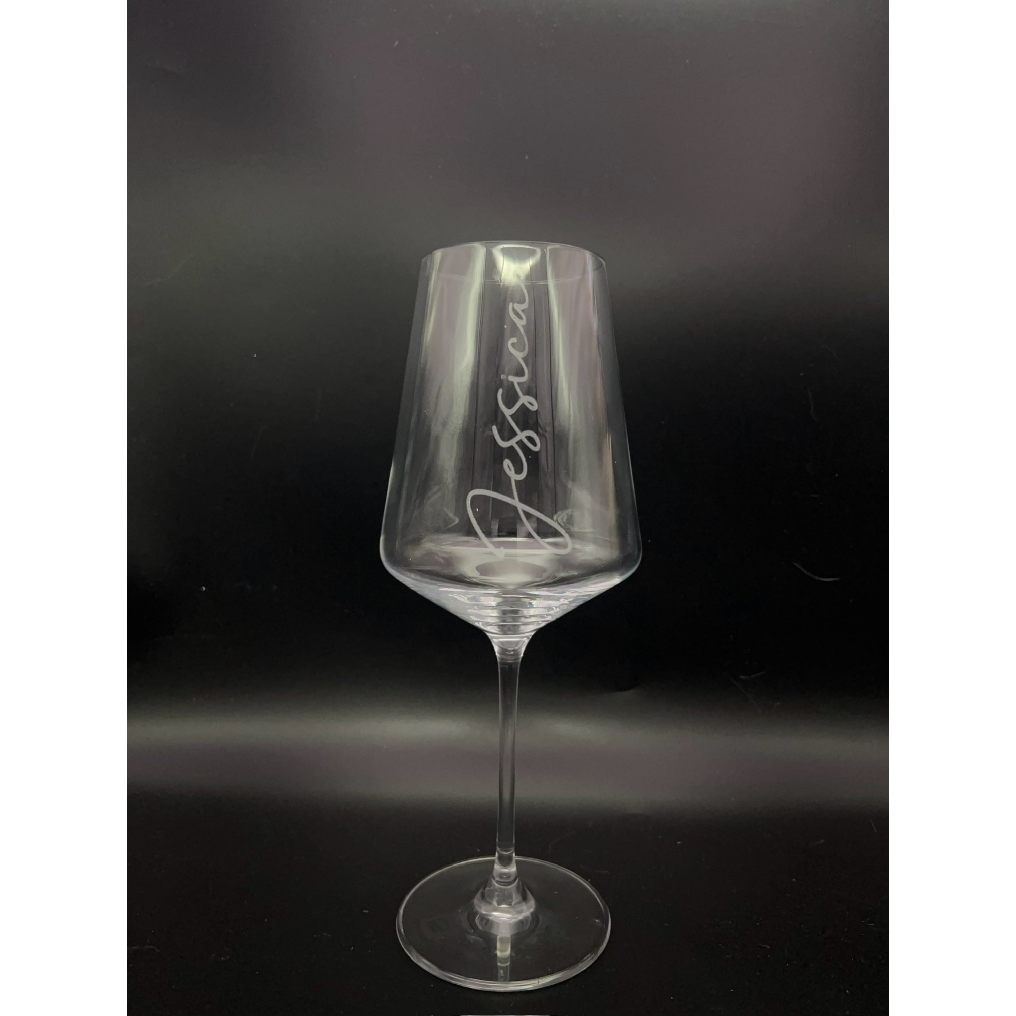 Weinglas mit Gravur