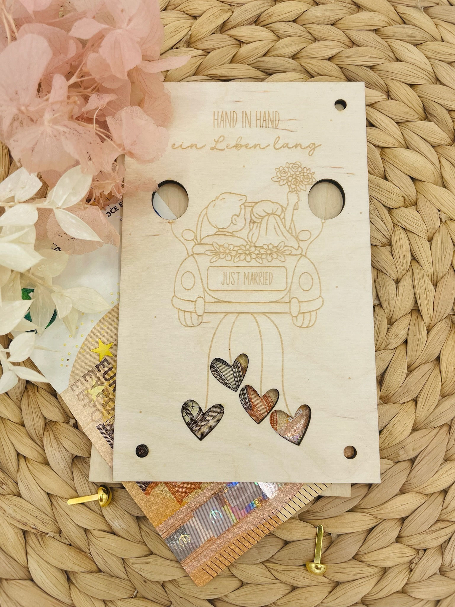 Geldgeschenkkarte Hochzeit