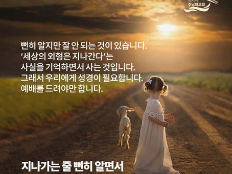 지나가는 줄 뻔히 알면서