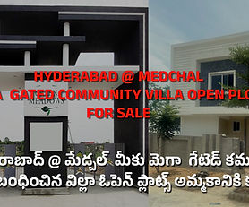 Mega Gated community villa plots for sale