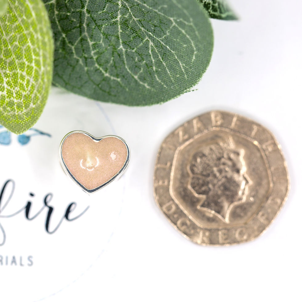 Thumbnail: Heart Bangle Charm for ashes