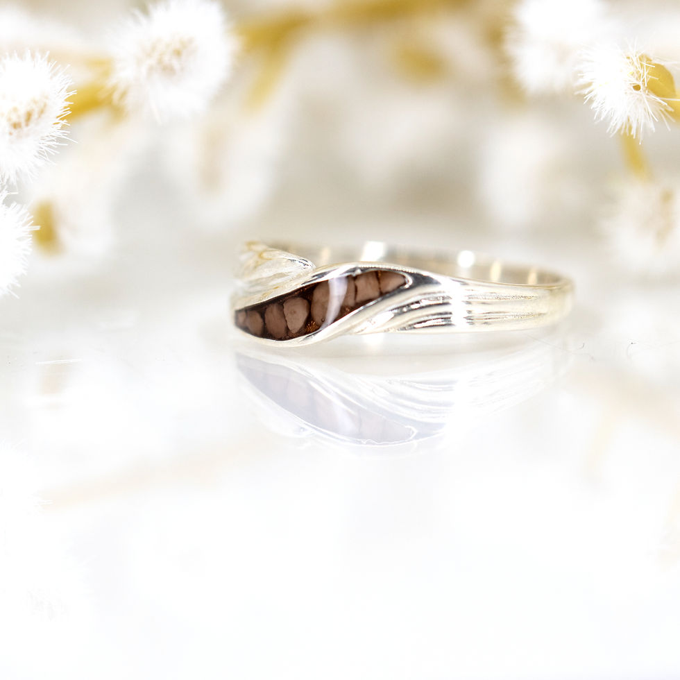 Thumbnail: Wave Feature Memorial Ring