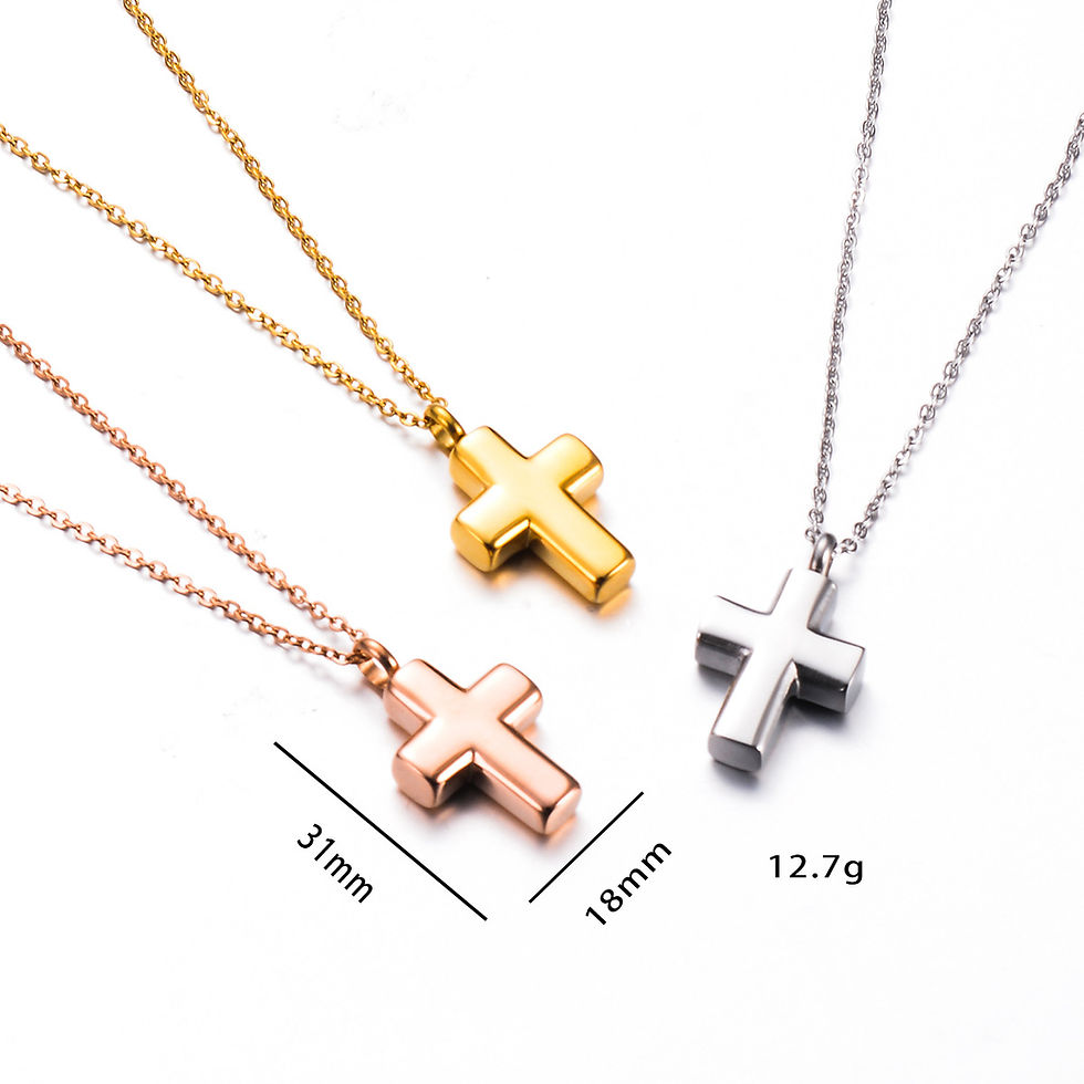 Thumbnail: Cross Urn Ashes Necklace