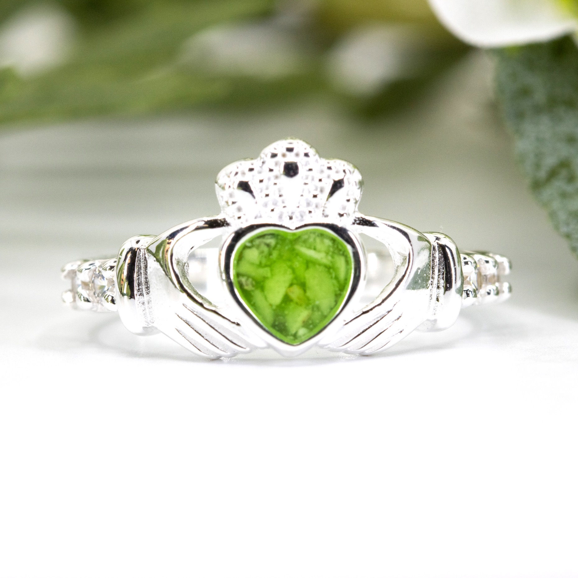 Claddagh Cremation Ashes Memorial Ring