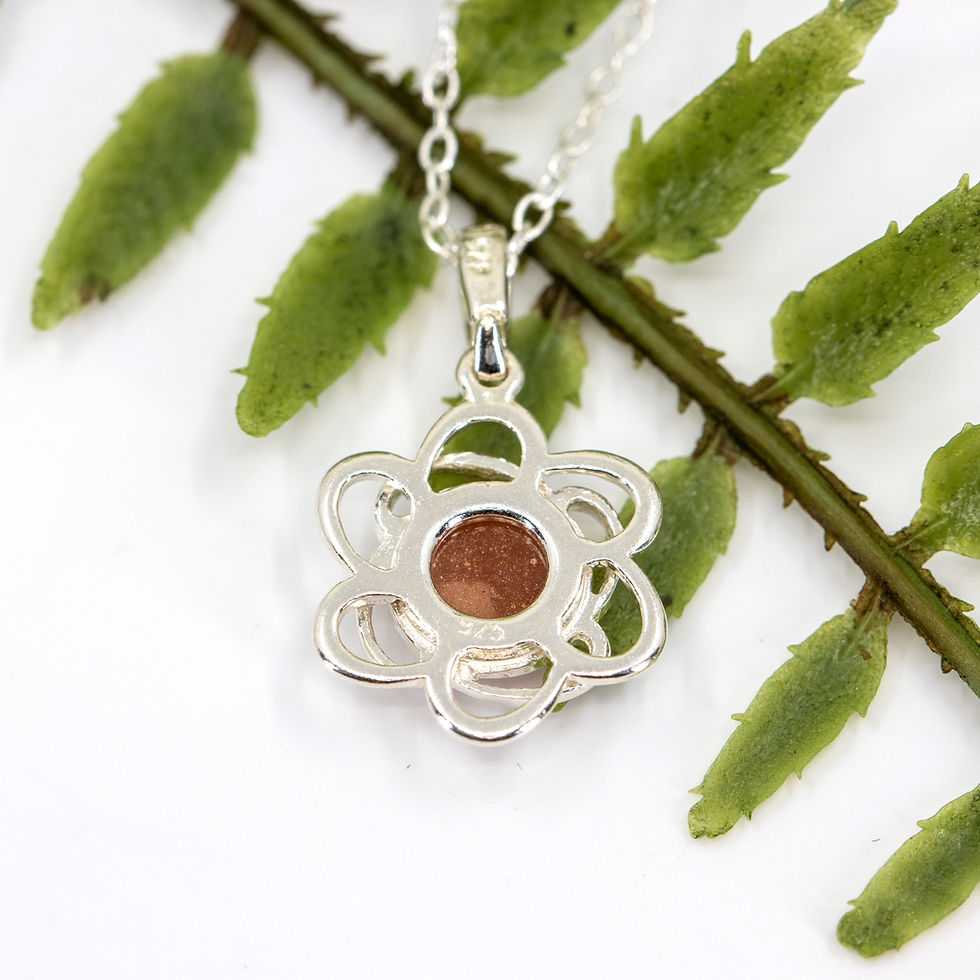 Thumbnail: Flower Memorial Pendant and Chain