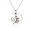 Thumbnail: Roses 'Always in My Heart' Silver Coloured Heart Urn Necklace