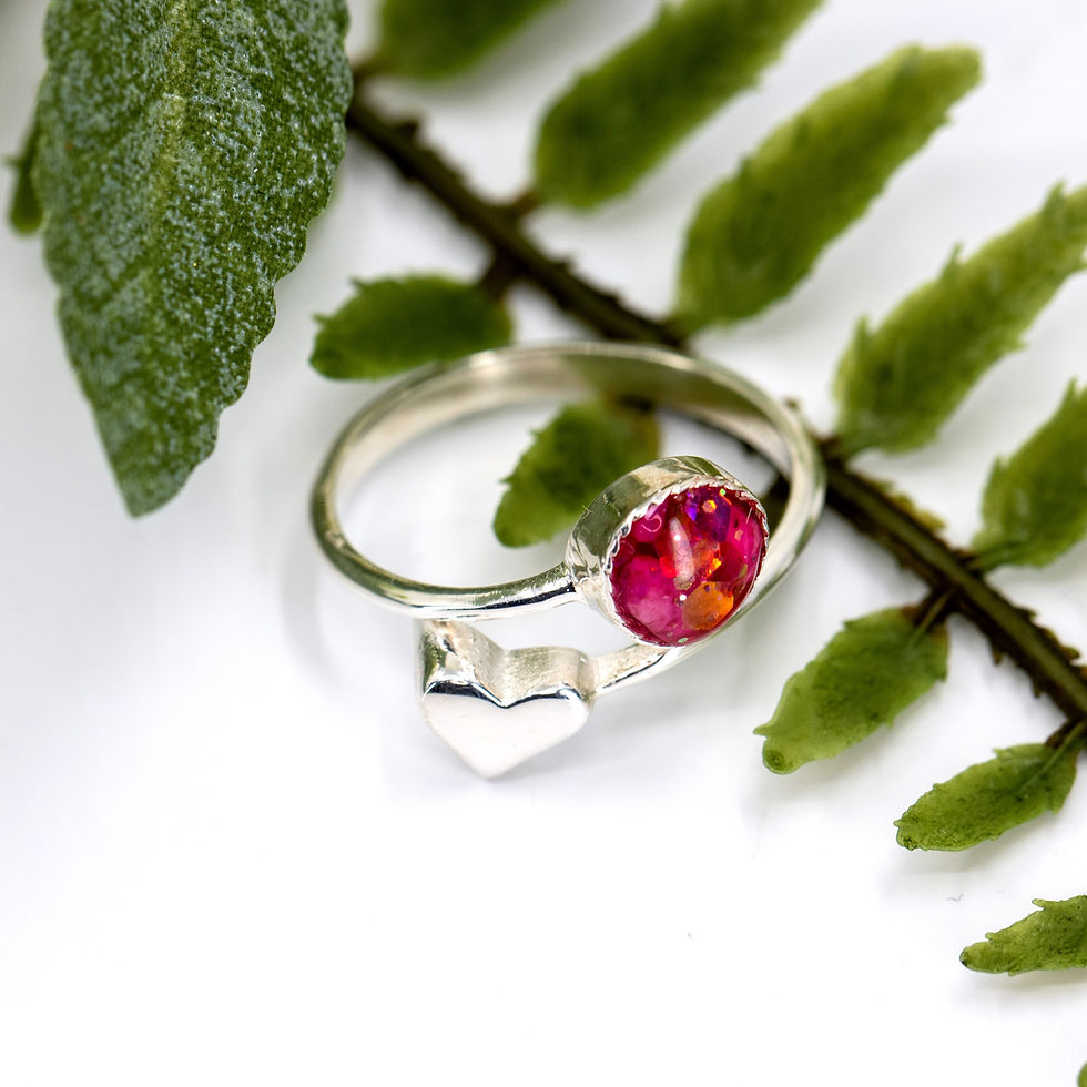 Thumbnail: Heart & Ashes Memorial Ring