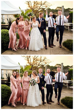 The awesome bridal party