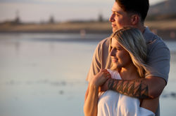 Sunset wedding photography