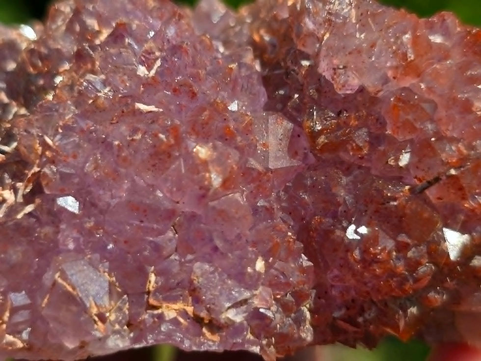 Miniature : Grand Spécimen d'Améthyste Arlequin & Baryte Lamellaire, Diamond Willow Mine