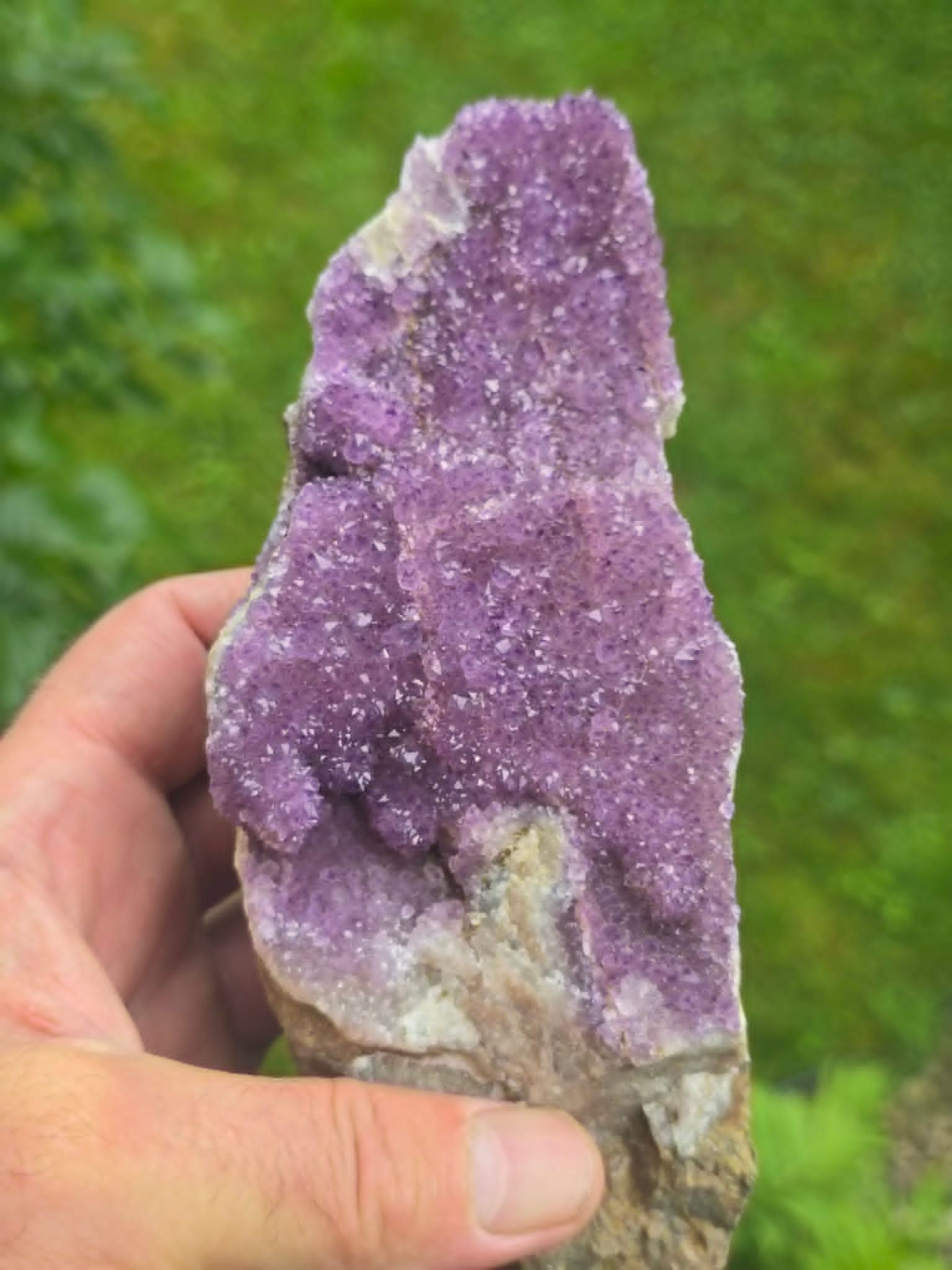 Deep Purple Amethyst with Rich Druzy Coverage — Diamond Willow Mine