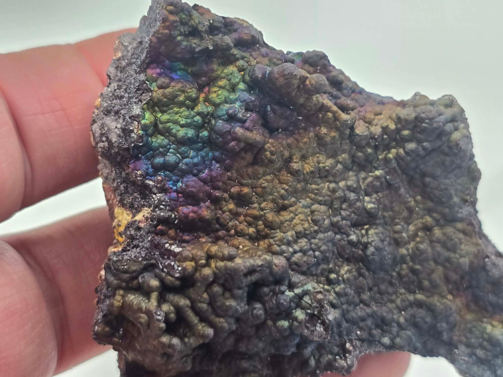 Beautiful iridescent rainbow hematite from Graves Mountain