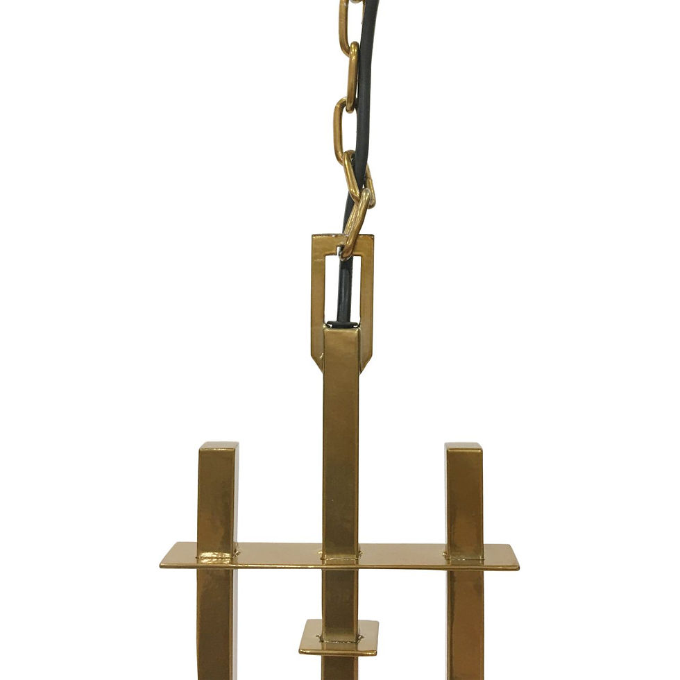 Thumbnail: Congleton Triple Glass Pendant Lamp Metallic Champagne 86cm Chandelier