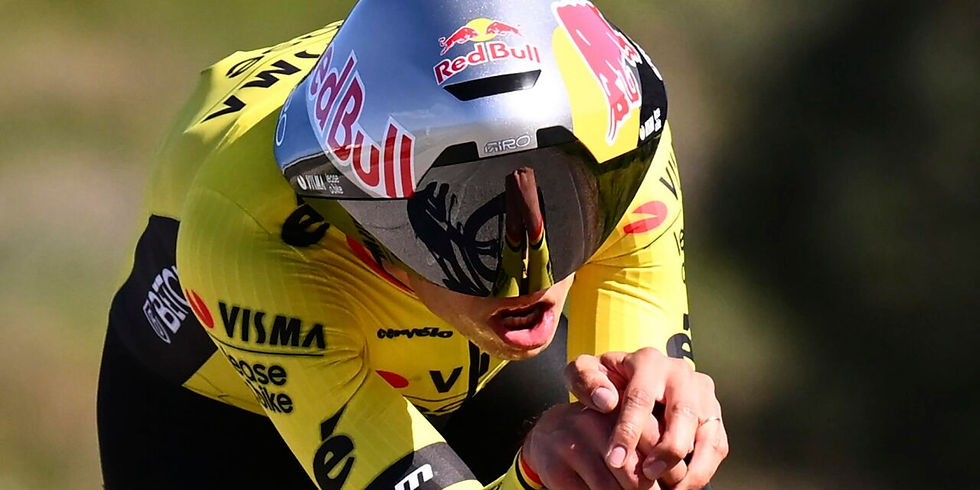 Van Aert werd in de afsluitende tijdrit knap tweede achter Jonas Vingegaard. (FOTO: Cor Vos)