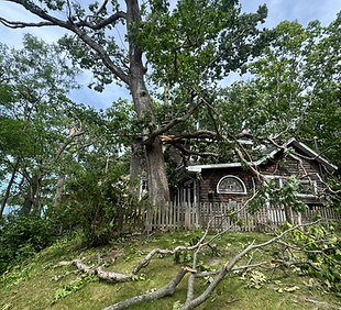 storm damage Angola