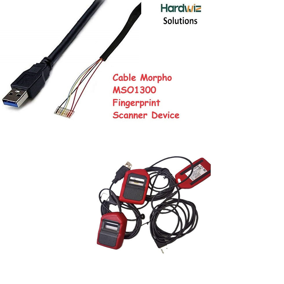Thumbnail: Cable Morpho MSO1300 Fingerprint Scanner Device