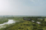 Aproaching the camp by helicopter from Maun