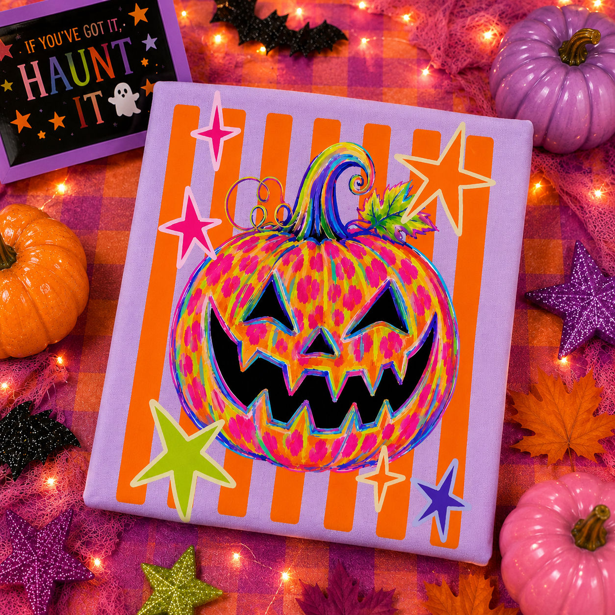 Striped Pumpkin Tee
