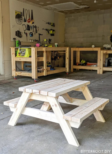 Picnic Table Diy Toddler Table Kids Outdoor Picnic Table Redgum