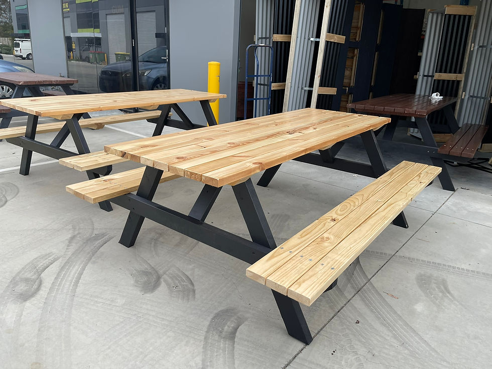 Thumbnail: Pine Picnic Table — 4, 6 and 8 seaters