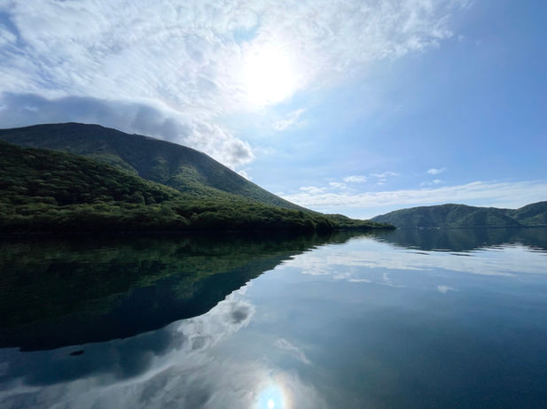 日の光と中禅寺湖