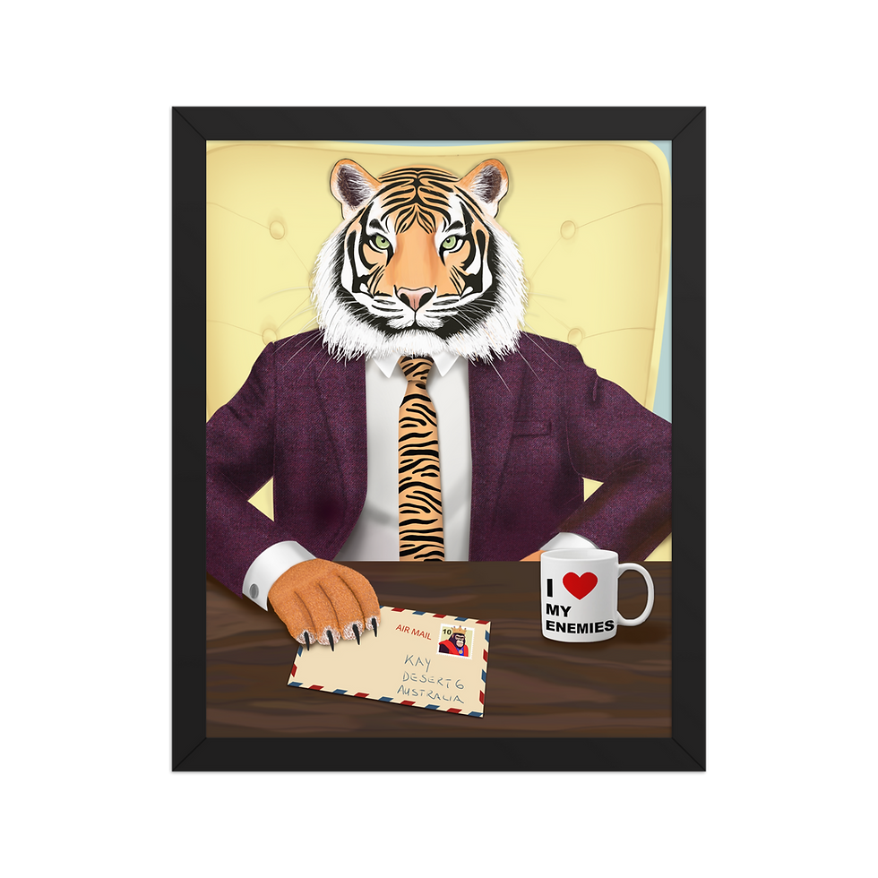 Thumbnail: Mr. Stripe - Framed poster