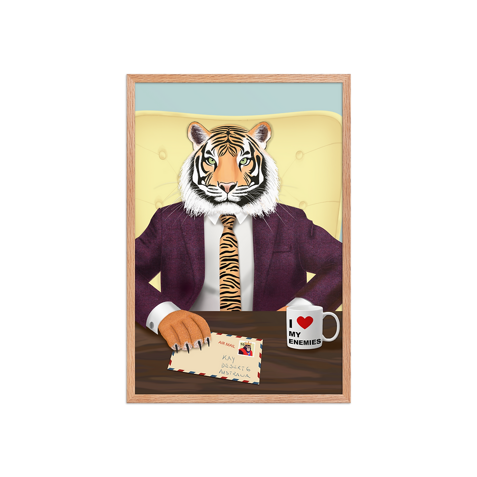 Thumbnail: Mr. Stripe - Framed poster