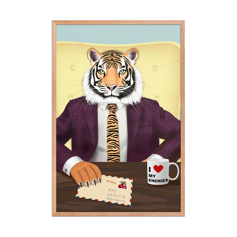 Thumbnail: Mr. Stripe - Framed poster