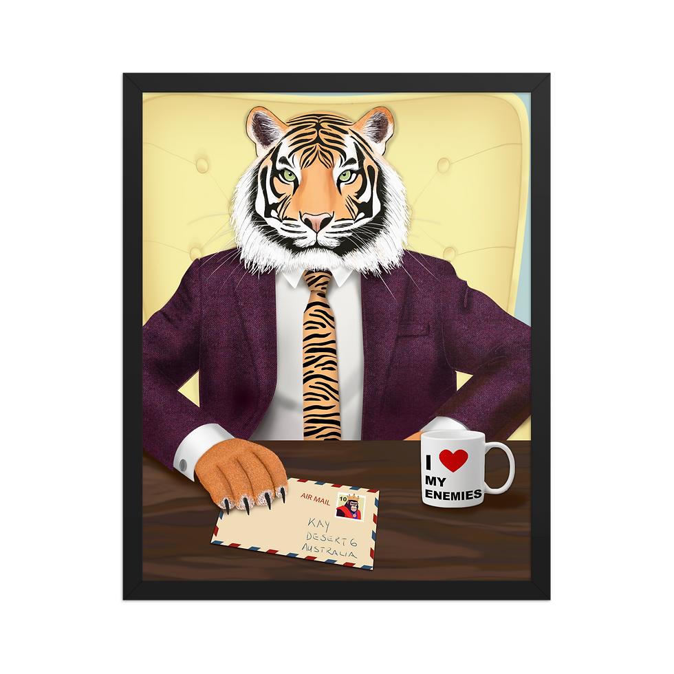 Thumbnail: Mr. Stripe - Framed poster