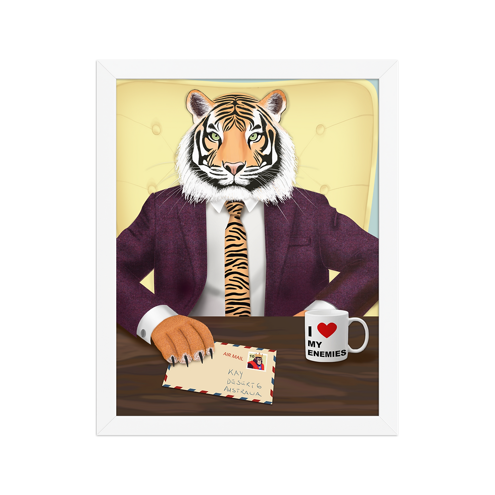 Thumbnail: Mr. Stripe - Framed poster