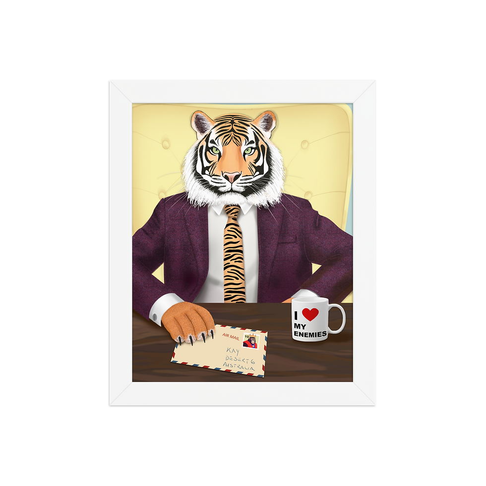 Thumbnail: Mr. Stripe - Framed poster