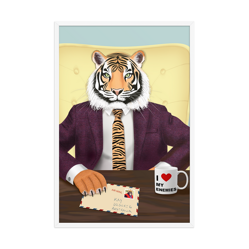 Thumbnail: Mr. Stripe - Framed poster
