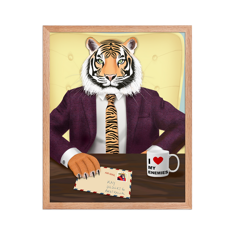 Thumbnail: Mr. Stripe - Framed poster
