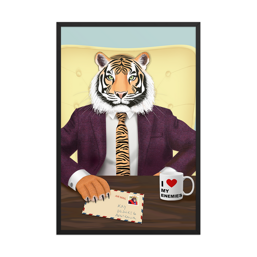 Thumbnail: Mr. Stripe - Framed poster