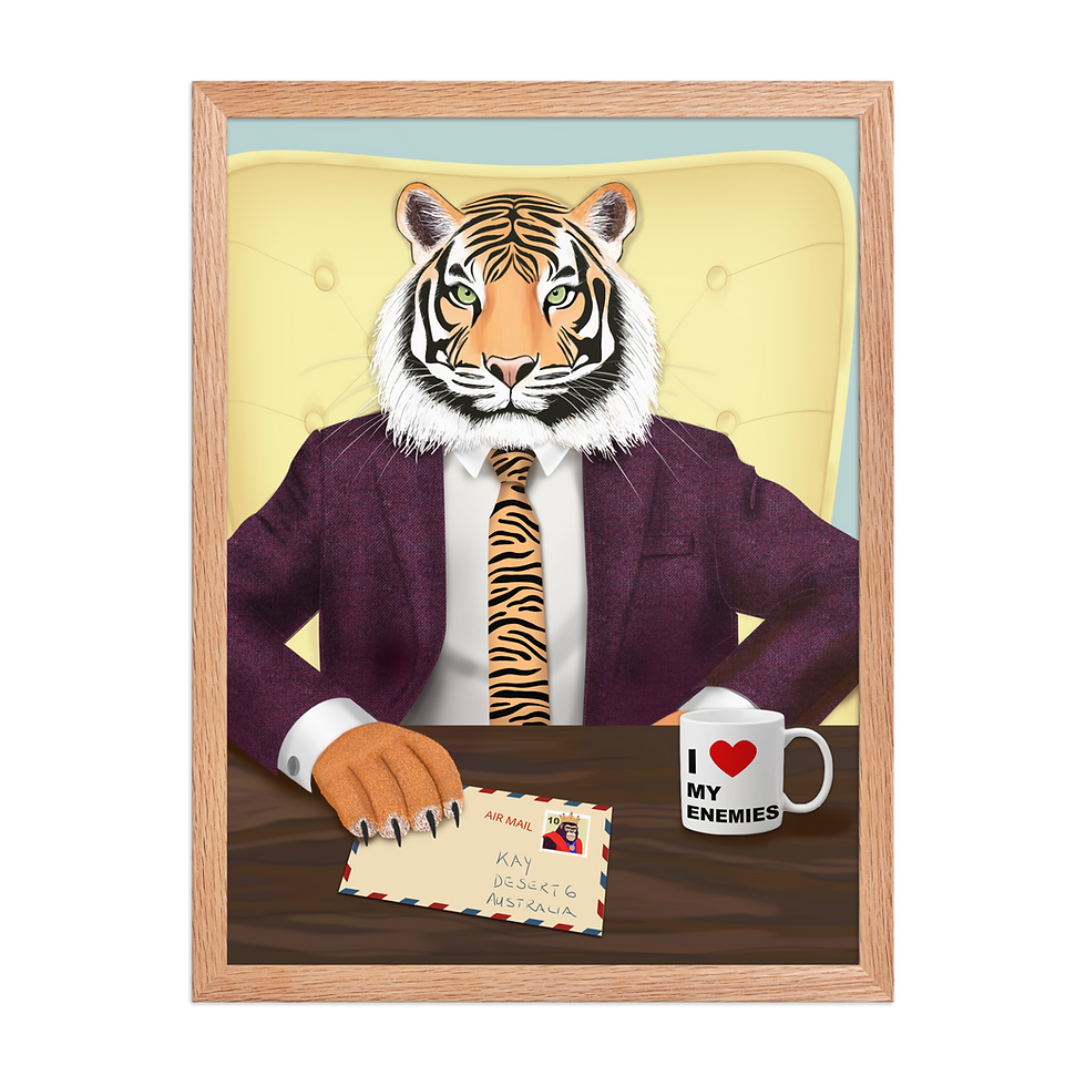 Thumbnail: Mr. Stripe - Framed poster