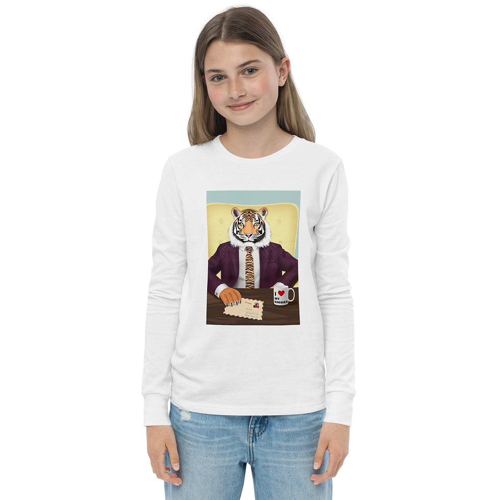 Miniaturbild: Mr. Stripe - Langarm-T-Shirt für Jugendliche