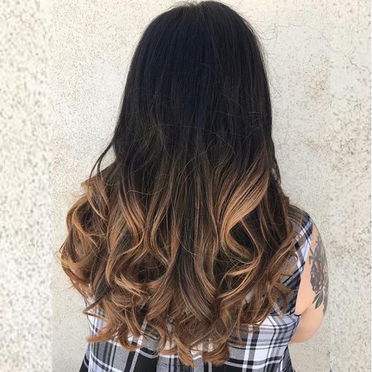 Ombre & Long Layered Haircut.