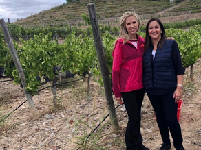 Judit Mascó, top model, visits Clos Galena