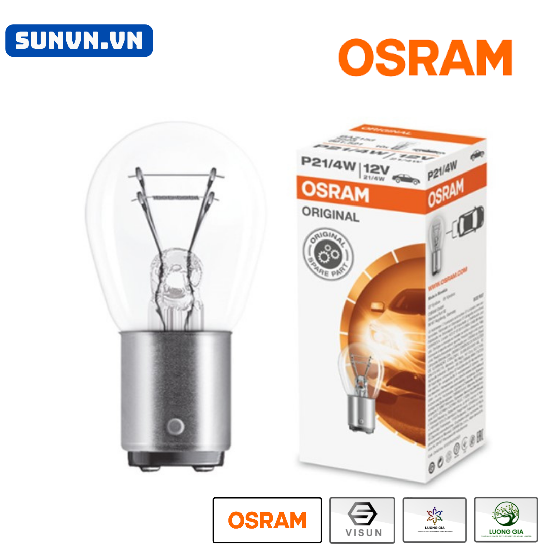 BBÓNG ĐÈN OSRAM  STOP P21/4W 12V  21/4W 150 ĐỘ  7225