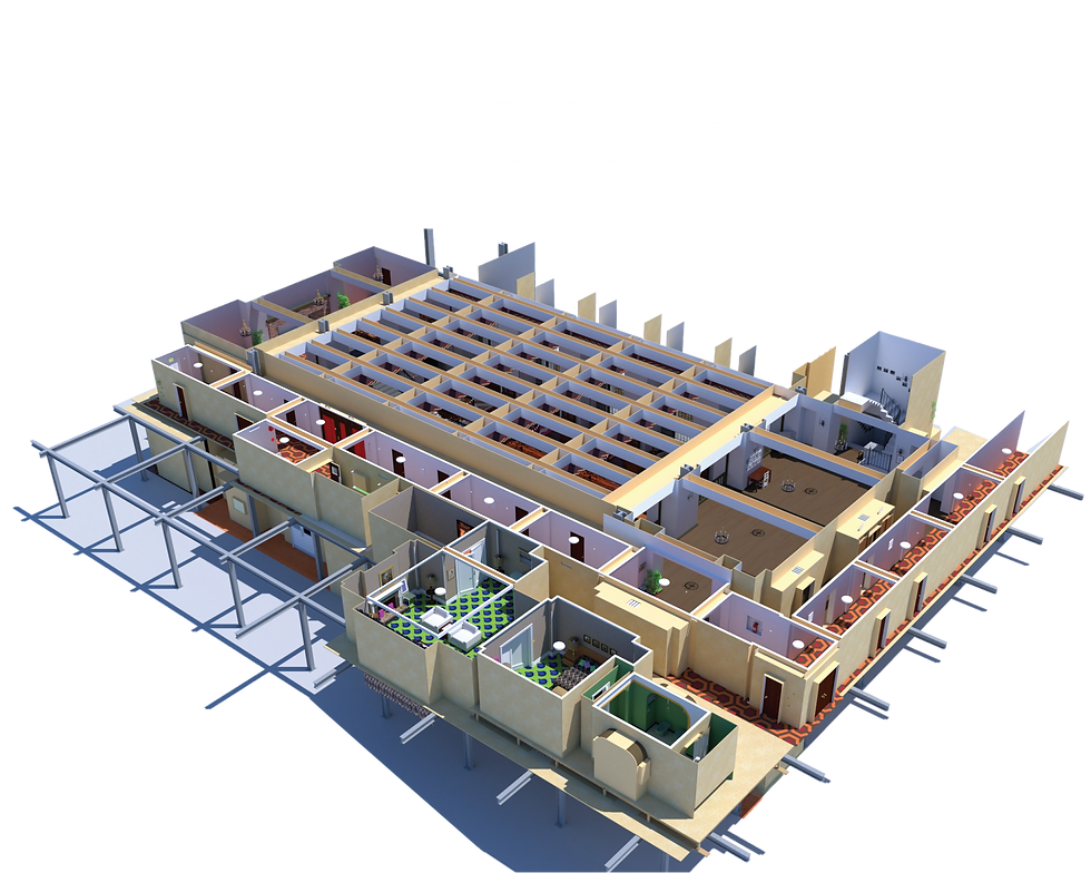 Movie sets and blueprints of The Shining