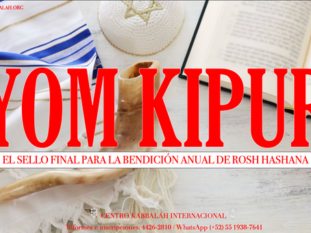 CEREMONIA DE YOM KIPUR. El sello final de Rosh Hashana