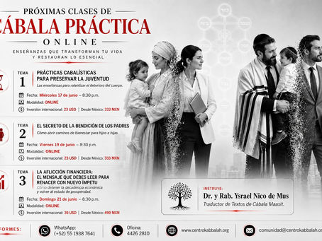 CLASES SEMANALES DE CÁBALA ONLINE