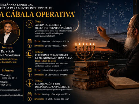 CEREMONIA PARA PROSPERIDAD EN LUNA NUEVA Y CLASES DE CÁBALA